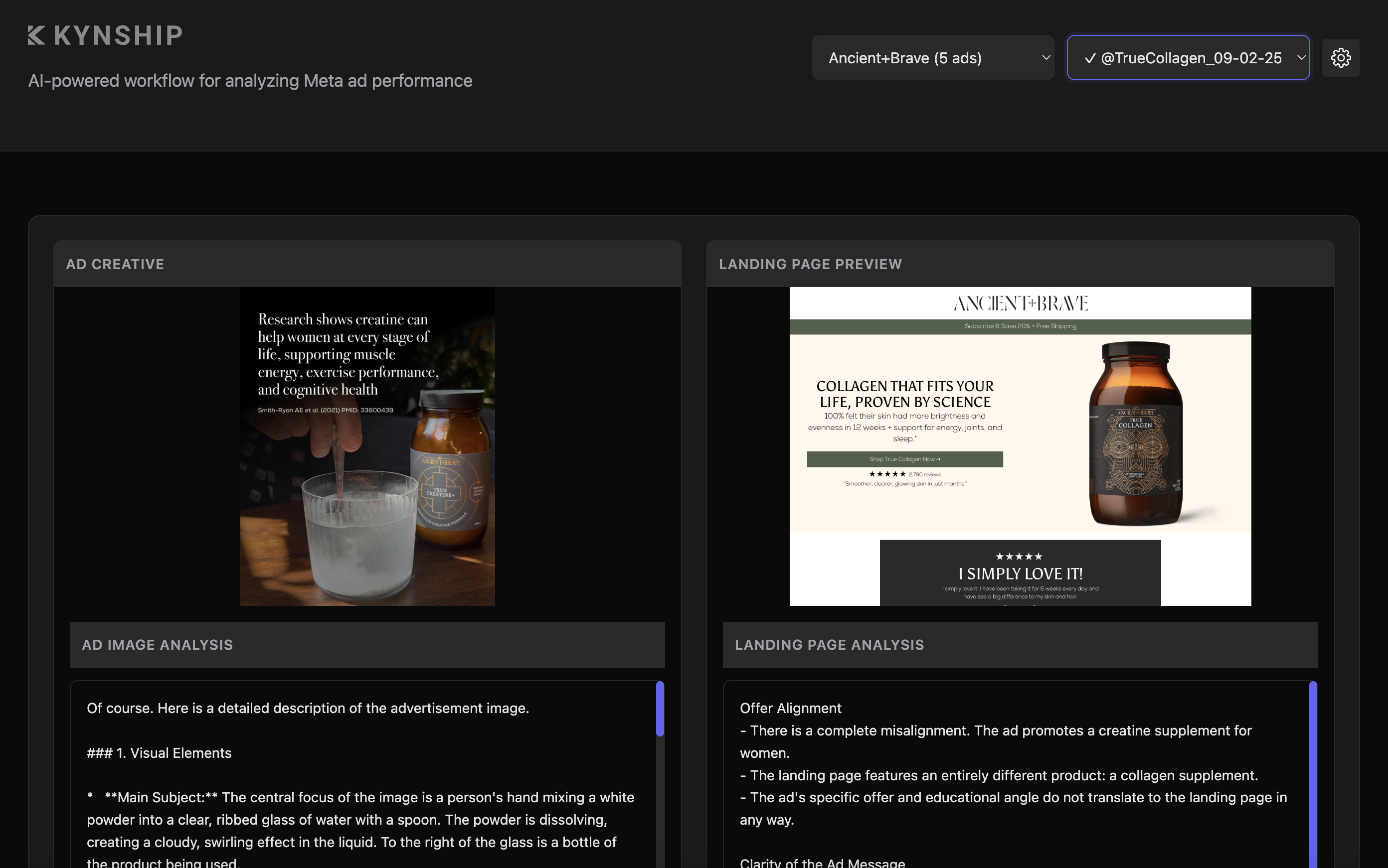 AIDA Analyzer Interface